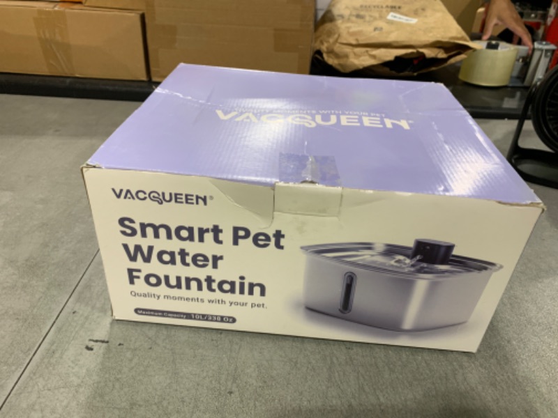 Photo 1 of Dog Water Bowl Dispenser Large,10L Dog Water Fountains with APP Monitoring, Pet Cat Water Fountain Stainless Steel, Safe Multi-Filtered Automatic Water Dispenser for Dogs 2.4G Wi-Fi 2.64Gal/338 Oz