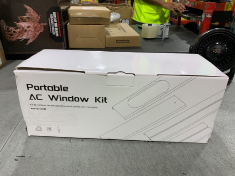 Photo 1 of Portable Air conditioner Window Kit, Adjustable Vertical/Horizontal Sliding Window Kit Plate for AC Unit, AC Window Vent Kit, AC Window Seal Suitable for 5.9” AC Exhaust Hose