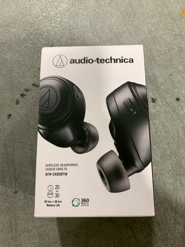 Photo 1 of Audio Technica ATH-CKS50TW Wireless in-ear headphones, black