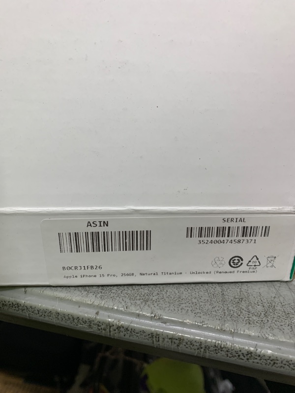 Photo 1 of Apple iPhone 15 Pro, 256GB, Natural Titanium - Unlocked (Renewed Premium)