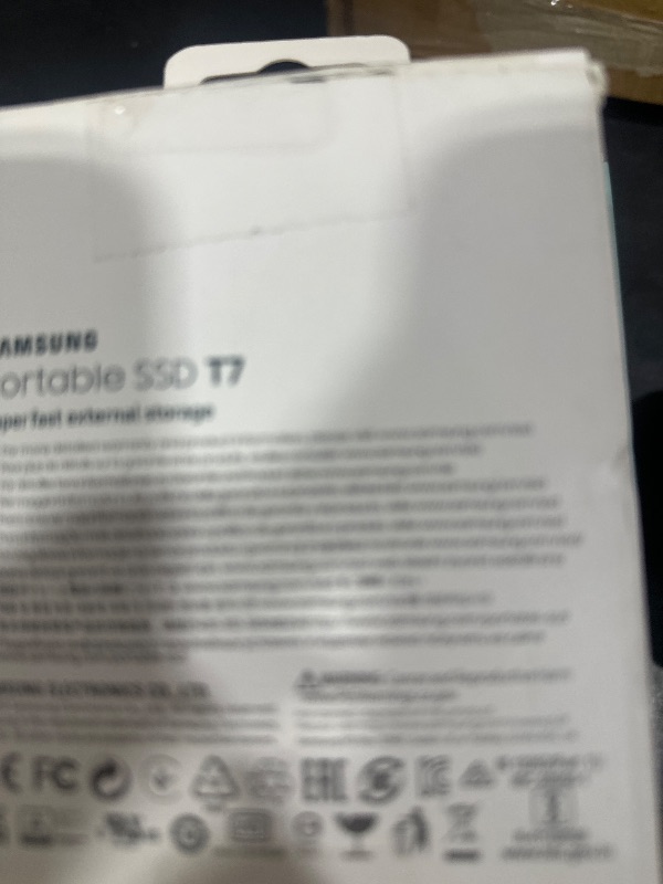 Photo 1 of Samsung T7 Portable SSD, 1TB External Solid State Drive, Speeds Up to 1,050MB/s, USB 3.2 Gen 2, Reliable Storage for Gaming, Students, Professionals, MU-PC1T0T/AM, Gray