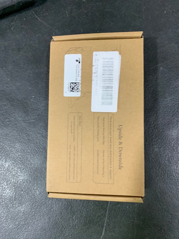 Photo 1 of Shelf Bracket 6 inch x 4 inch,Black Metal Shelf Brackets,Shelf Support Angle L Brackets for Shelves,Heavy Duty Floating Shelf Brackets 4Pack
