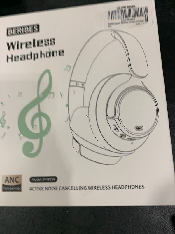 Photo 1 of BERIBES Upgraded Hybrid Active Noise Cancelling Wireless Headphones with Transparent Modes,70H Playtime Bluetooth Headphones Wireless with Mic, Deep Bass,3.5MM Cable,Soft-Earpads,Fast Charging-Blue