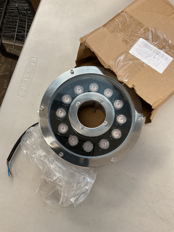 Photo 1 of VEVOR 120V AC LED Pool Light, 10 Inch 40W, RGBW Color Changing Inground Swimming Pool Spa Light Underwater, with 100 FT Cord Remote Control, Fit for 10 in Large Wet Niches, IP68 Waterproof