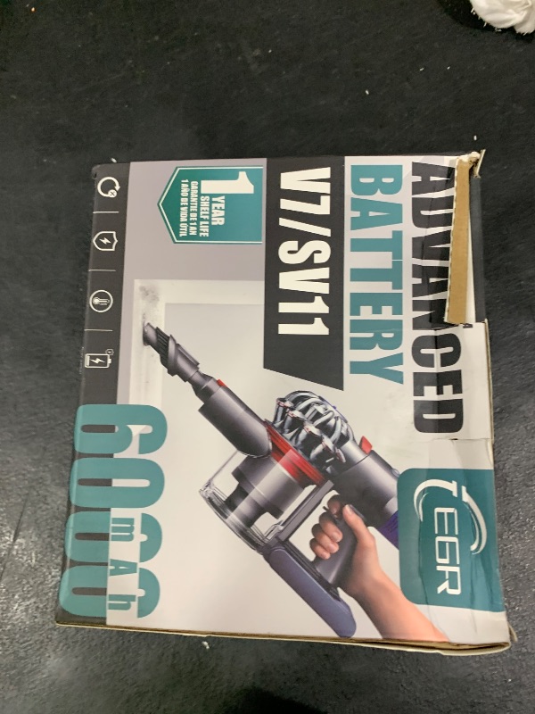 Photo 1 of EGR Advanced 6000mAh V7 Animal Battery Replacement Compatible with Dyson SV11 V7 Motorhead V7 Animal V7 Trigger V7 HEPA V7 Car+Boat V7 Absolute Handheld Vacuum Cleaners (Not Fit V6, V8, V10)