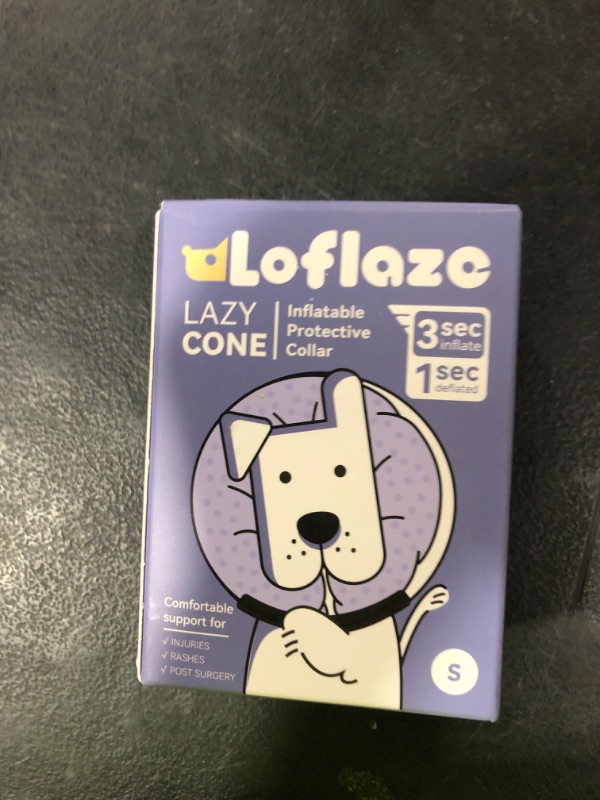 Photo 1 of Loflaze Soft Inflatable Dog Cone Collar for Small Medium Large Dogs - Neck Donut E Collar Alternative for Recovery After Surgery - Pink S
