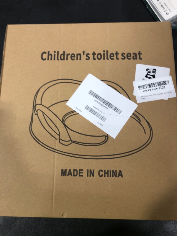 Photo 1 of PandaEar Baby Toddler Potty Training Toilet Seat for Boys and Girls with Handles| Child Kids Potty Seat Toilet Seat Attachment| Safe Urine Guard Non-Slip Rubber Rim| Fits Round & Oval Toilets