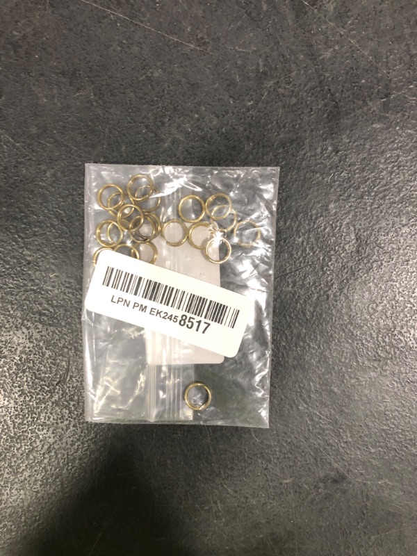 Photo 1 of 20PCS Brass Flat Split Key Rings, 15mm (0.59") Diameter, Solid Brass Keyrings for Keys, Clasps, Attachments for Charms, DIY Crafts at Home, Car, Office Use (Gold)