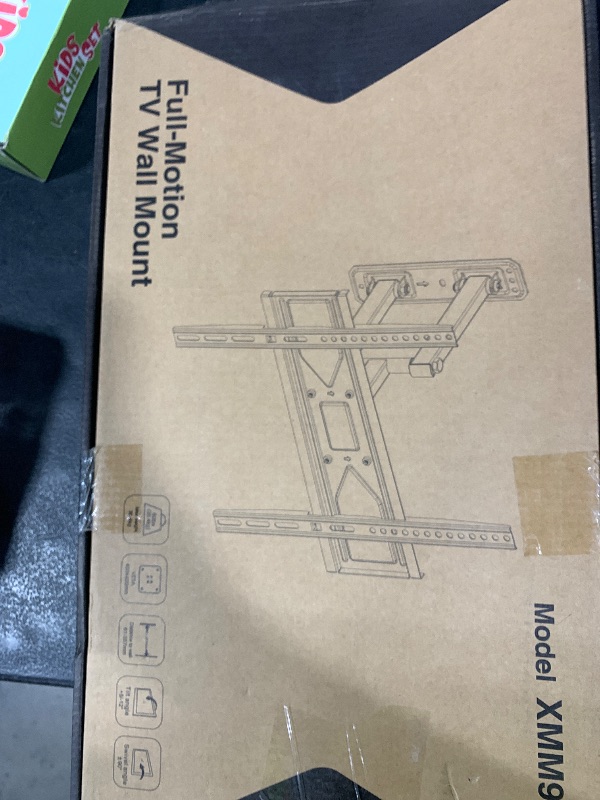 Photo 1 of USX MOUNT Corner TV Wall Mount for 26-60 Inch TVs up to 80 lbs, Single Articulating Arm, Full Motion TV Wall Mount Bracket with Swivel and Tilt, Max VESA 400x400mm