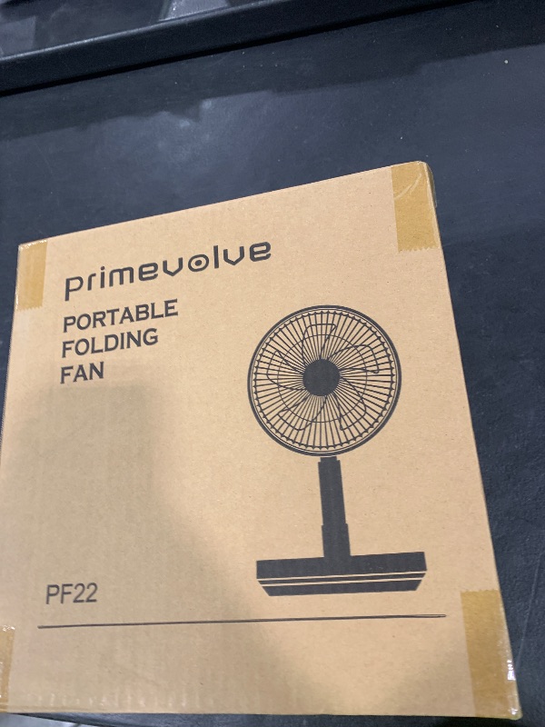 Photo 1 of Primevolve Portable Rechargeable Oscillating Fan, Battery Operated Fan Adjustable Height, USB Home Office Outdoor Camping Travel, White 10"