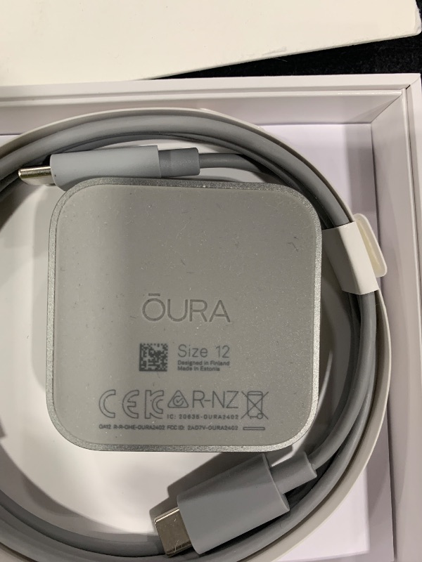 Photo 1 of Oura Ring 4 - Brushed Silver - Size 12 - Smart Ring - Size First with Oura Ring 4 Sizing Kit - Sleep Tracking Wearable - Heart Rate - Fitness Tracker - Up to 8 Days of Battery Life