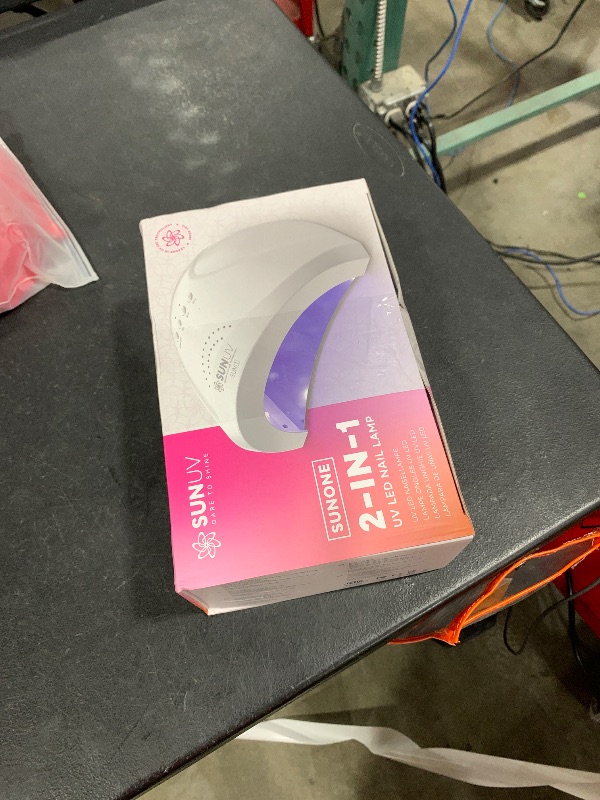 Photo 1 of SUNUV UV LED Nail Lamp, Gel Light for Nail Polish UV Dryer with 3 Timers SUNone White