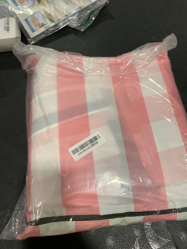 Photo 1 of Outdoor Kids Playhouse Covers,Waterproof Cover Suitable for Multiple Brands with The Same Size Playhouse.Pink and White Striped Full Coverage Cover(56" W x 56" D x 60.2" H)
