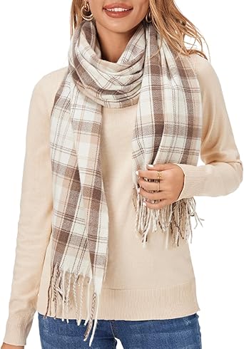 Photo 1 of  Large Plaid Scarf Fashion Long Shawl Wrap for Winter Warm Lightweight