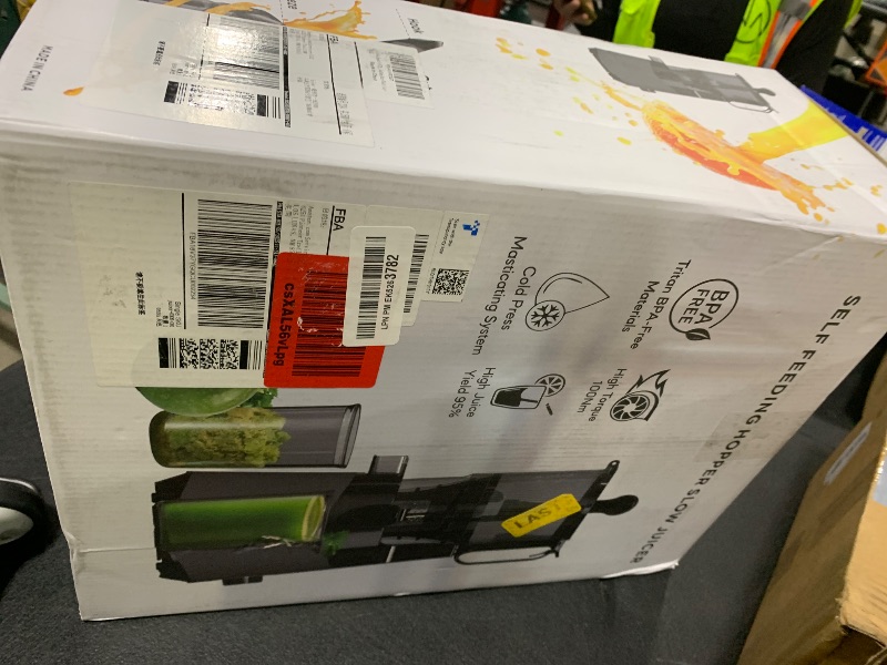 Photo 1 of Cold Press Juicer, 5.8" Extra Large Feed Chute Fit Whole Fruits & Vegetables, 350W Slow Masticating Juicer Machines, Easy to Clean,High Juice Yield?Grey?
