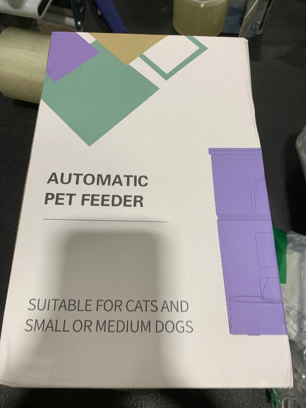 Photo 1 of IMIPAW Automatic Cat Feeders, 3L Timed Cat Dry Food Dispenser, Dual Power Supply, Programmable Portion Size, Auto Pet Feeder for Cats and Small Dogs