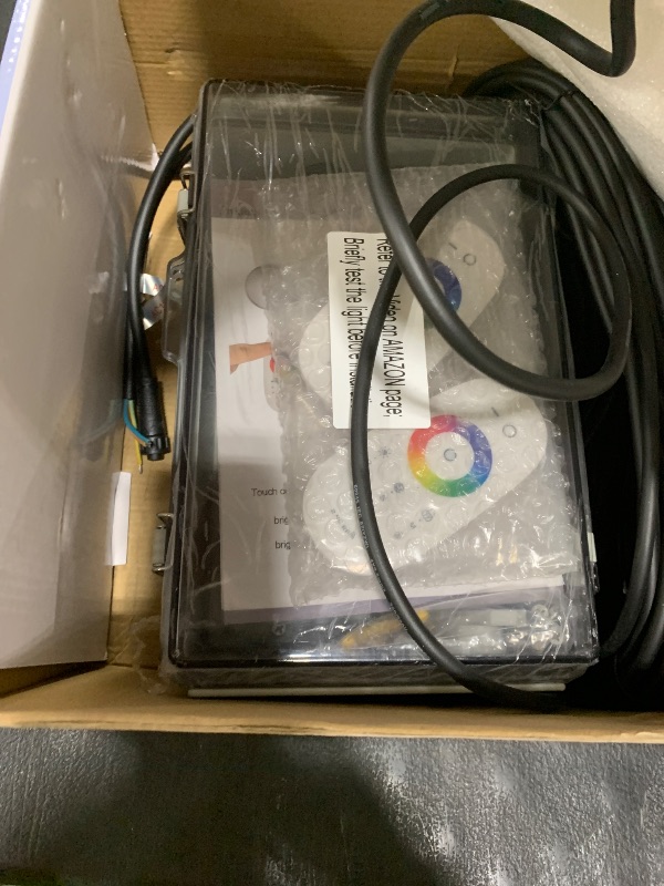 Photo 1 of PoCare 60W 10 Inch Smart LED Pool Lights for Inground Pool with 3 Way (WiFi Bluetooth APP/Remote/Controller), Multicolor Changing Underwater Swimming Pool Light for 10" Large Wet Niches - 60Ft