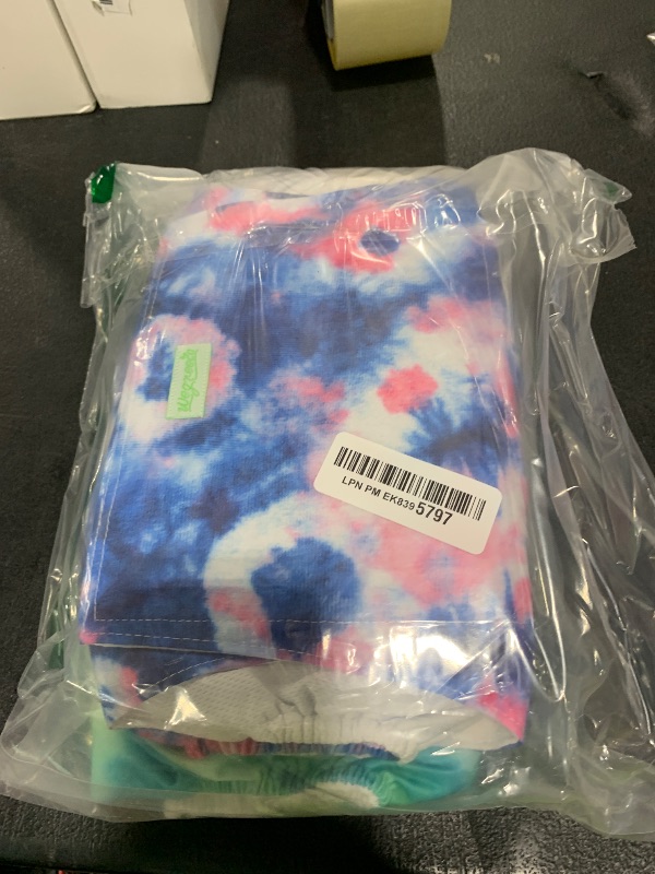 Photo 1 of wegreeco Washable Male Dog Belly Band (Stylish Pattern)- Pack of 3 - Washable Male Dog Belly Wrap, Dog Diapers Male (Tie-dye, Sky, X-Large)