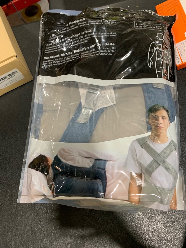 Photo 1 of WoodyKnows Model 2024 Side-Sleeping Backpack from, Alleviates Snoring and Sleep Issues Caused by The Back-Sleeping Position, Anti Snoring Solution, Snore Aid Device (L)