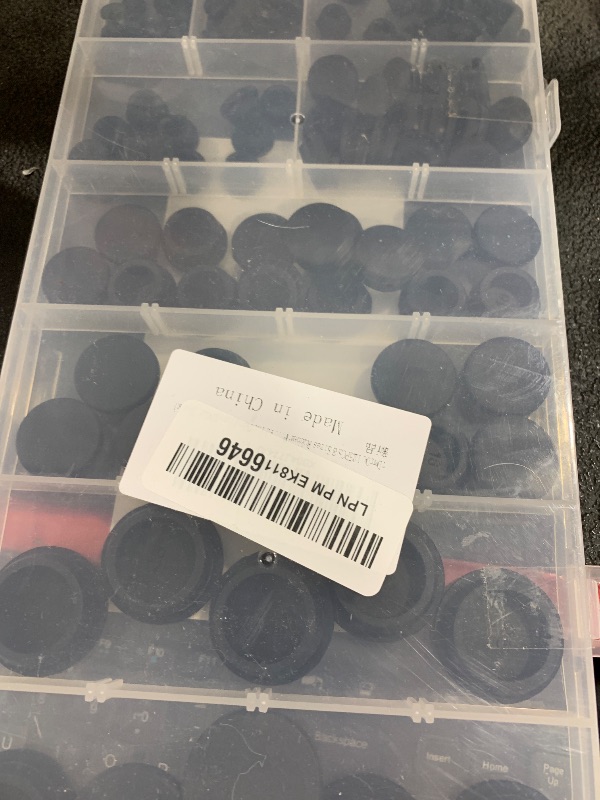 Photo 1 of zDwfDc 125PCS 8 Sizes Black Rubber Plugs for Round Holes Silicone Plugs, 1" 3/4" 5/8" 1/2" 3/8" 5/16" 1/4" 1/5" Round Hole Plug Snap Locking, Used for Furniture DD028-b
