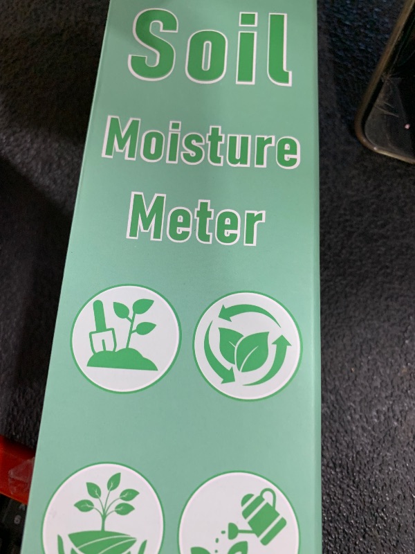 Photo 1 of XLUX Long Probe Deep Use Soil Moisture Meter Sensor, Water Monitor Indicator, Hygrometer for Outdoor Indoor Large Pot Plants, Flower, Gardening, Farming, 2 Pack