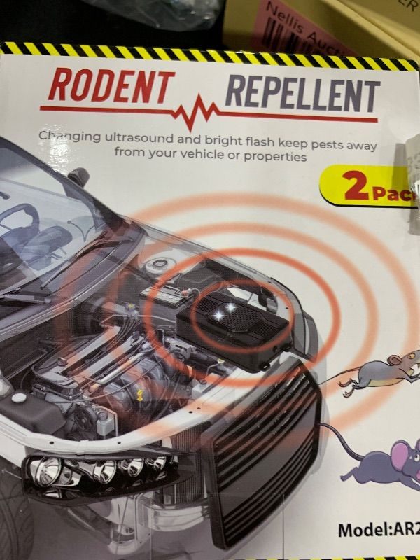 Photo 1 of Jahy2Tech Ultrasonic Rodent Repeller for Car Engines, 4 Pack Mouse Repellent with Strobe Light, Battery Powered Rat Repellent to Keep Mice Away from Cars, Indoors, Outdoors, and Under Hood