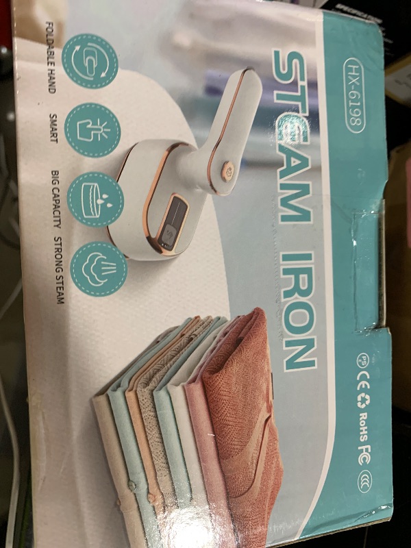 Photo 1 of Travel Steamer Iron for Clothes Mini - Portable Ironing Machine Travel Small Size Portable Steamer Travel College Dorm Home Essentials Steamer for Clothes(White)