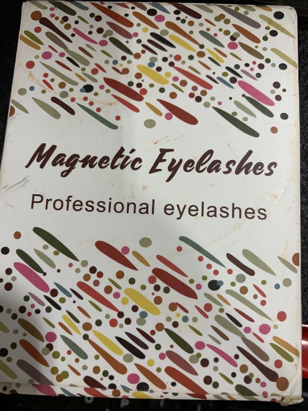 Photo 1 of Natural Look Magnetic Eyelashes Kit - 2 Pairs Reusable Double Sided Magnetic Lashes With Applicator and Mirror, Easy To Wear And Remove, No Glue Needed Strip Lashes, Black Faux Cils by EMEDA (#02)