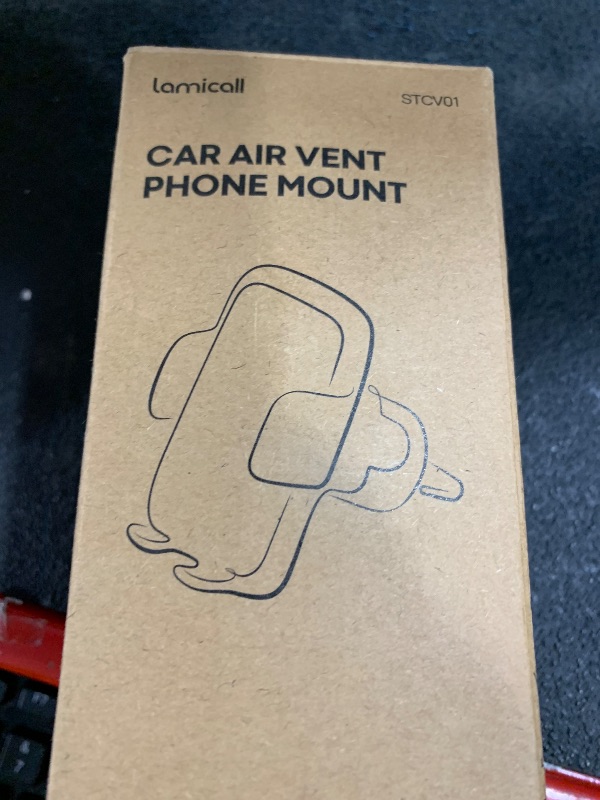 Photo 1 of Lamicall 2025 Wider Clamp & Metal Hook Car Phone Holder Vent [Thick Cases Friendly] Phone Holders for Your Car Mount Automobile Hands Free Cradle Air Vent for iPhone 16 15 14 13 Pro Max Smartphone