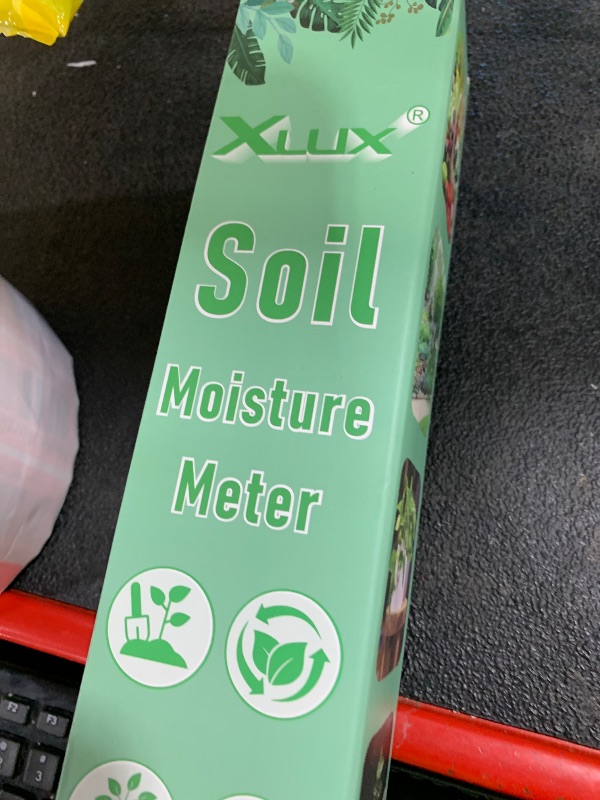 Photo 1 of XLUX Long Probe Deep Use Soil Moisture Meter Sensor, Water Monitor Indicator, Hygrometer for Outdoor Indoor Large Pot Plants, Flower, Gardening, Farming, 2 Pack