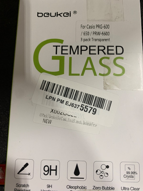 Photo 1 of beukei (3 Pack) Compatible for Casio PRG-600/650 / PRW-6600 Screen Protector Tempered Glass, (36 mm)?Anti Scratch, Bubble Free