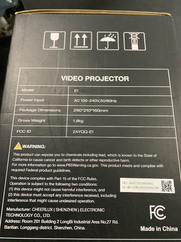 Photo 1 of Projector with WiFi and Bluetooth: [Auto Focus/Keystone] - NICPOW Full HD 1080P 4K Supported Portable Bluetooth Projector for Gaming Devices and Phones - Ideal for Indoor Outdoor Use - Grey