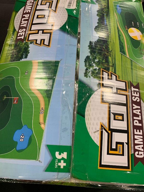 Photo 1 of goienu Golf Game: 70"x 70" Plus Size Double Sided Hitting Mat, Ideal Gifts for Kids Adults, 20 Sticky Balls & 10 Darts for Indoor or Backyard Battle Chipping
