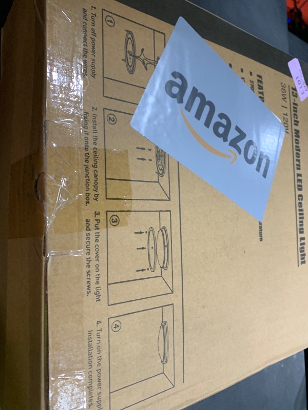 Photo 1 of 36W LED Ceiling Lights for Bedroom Kitchen, 3600lm Super Bright, Dimmable Flush Mount Light Fixtures 6500K/5000K/4000K/3000K/2700K Adjusted Modern Lamps 2PACK, 13 Inch, Nickle