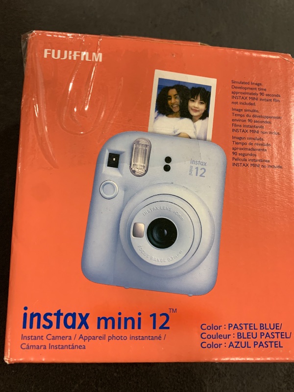 Photo 1 of Fujifilm Instax Mini 12 Instant Film Camera - Pastel Blue