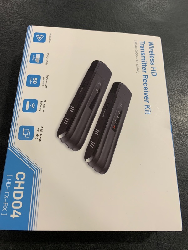 Photo 1 of Wireless HDMI Transmitter and Receiver,2025 Upgraded LED Display,4K Decode & 1080P Output,Plug and Play Portable 2.4G/5G Wireless HDMI Extender,Compatible with PC/Laptop/Camera/HDTV/Projector/TV Box