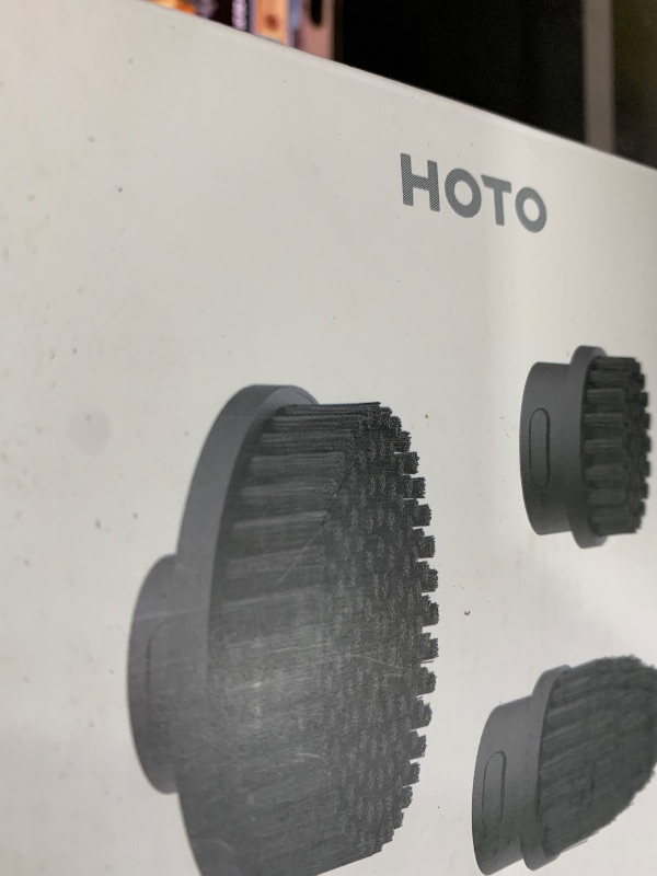 Photo 1 of HOTO 3 Pcs Replacement Brush Heads for Cordless Spin Scrubber, Suitable for HOTO Electric Scrubber Only, Power Cleaning Brushes for Bathroom Floor Tile