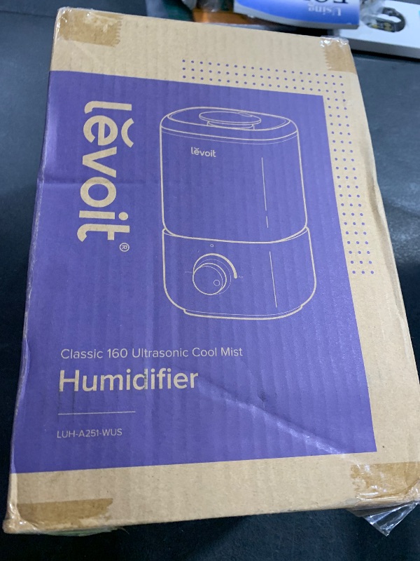 Photo 1 of LEVOIT Top Fill Humidifiers for Bedroom, 2.5L Tank for Large Room, Easy to Fill & Clean, 28dB Quiet Cool Mist Air Humidifier for Home Baby Nursery & Plants, Auto Shut-off and BPA-Free for Safety, 25H