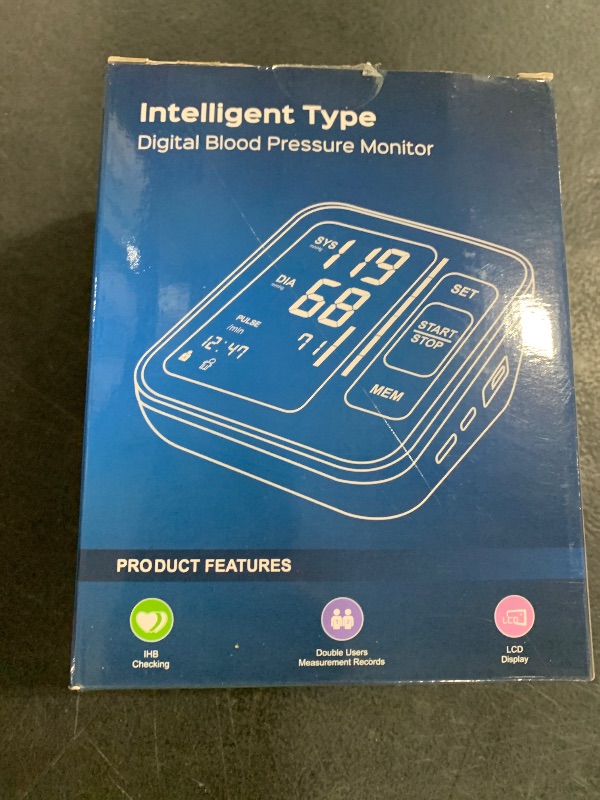 Photo 1 of Blood Pressure Monitors for Home Use Upper Arm, Accurate Cuff 8.7”-15.7” Monitor with Large Backlight Display 2 Users 240 Sets Memory & HR Detection, Digital BP Machine with Carrying Case