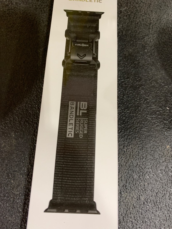 Photo 1 of Bandletic Compatible with Apple Watch Ultra Band - for Men, Wide Soft Nylon Sport Loop with Magnetic Fidlock V-Buckle for iWatch 49mm(Ultra2),46mm(Series 10),45mm(9/8/7),44mm(SE2/SE/6/5/4),42mm(3/2/1)