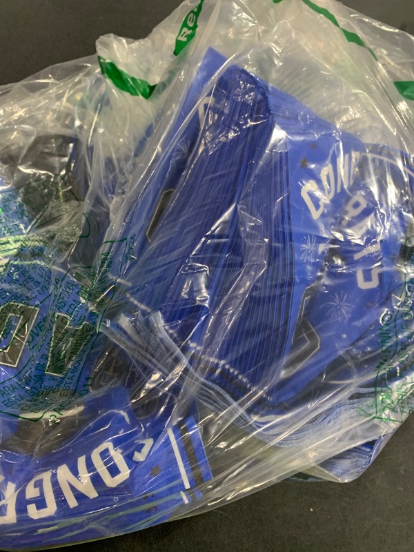 Photo 1 of OHOME Graduation Decorations 2025 - Graduation Decorations Class of 2025 - Serve 24 - Blue Plates Tablecloth Napkins Cups - Graduation Party Favors Supplies