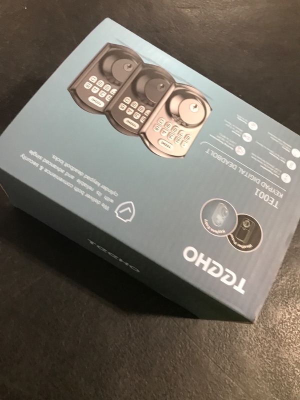 Photo 1 of TEEHO TE001 Keyless Entry Door Lock with Keypad - Smart Deadbolt Lock for Front Door with 2 Keys - Auto Lock - Easy Installation - Matte Black