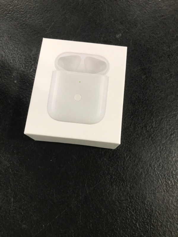 Photo 1 of Compatible for AirPods Charging Case Replacement AirPod 1st 2nd Generation 550mAh with Wireless Charging Bluetooth Pairing Sync Button (No Earbuds) (for AirPods 1st 2nd)