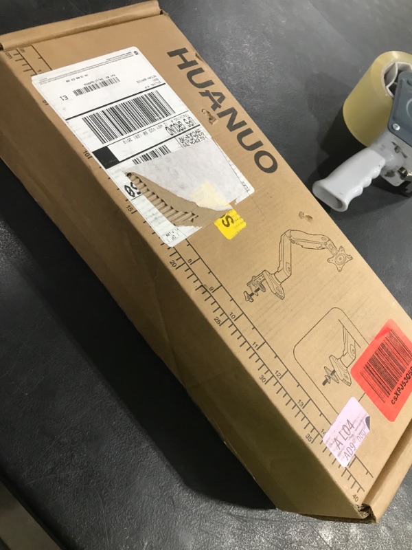 Photo 1 of HUANUO Single Monitor Mount, 13 to 32 Inch Gas Monitor Arm, Adjustable Stand, Vesa Mount with Clamp and Grommet Base - Fits 4.4 to 19.8lbs LCD Computer Monitors
