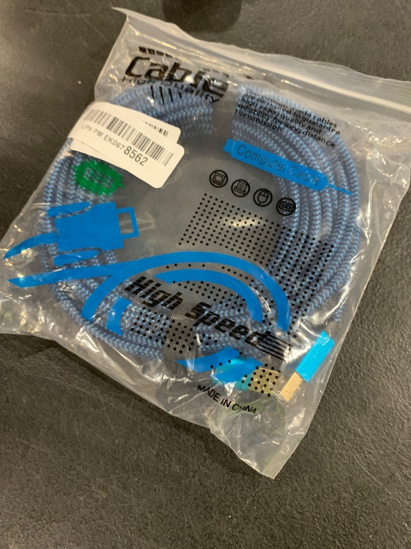 Photo 1 of GOSYSONG 30ft USB 2.0 Printer Cable - High Speed Type A to Type B, Compatible with HP, Canon, Dell, Epson, Xerox and More (Blue)