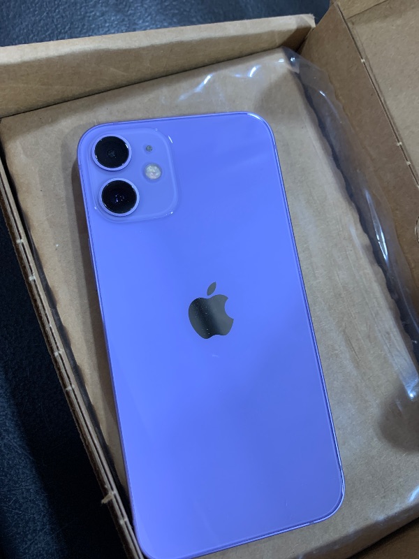 Photo 1 of Apple iPhone 12 Mini, 128GB, Purple - Unlocked (Renewed)