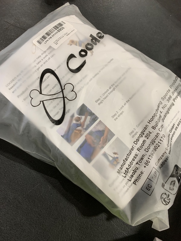 Photo 1 of Coodeo Dog Lift Harness, Support & Recovery Sling, Pet Rehabilitation Lifts Vest Adjustable Breathable Straps for Old, Disabled, Joint Injuries, Arthritis, Paralysis Dogs Walk (XXLarge)