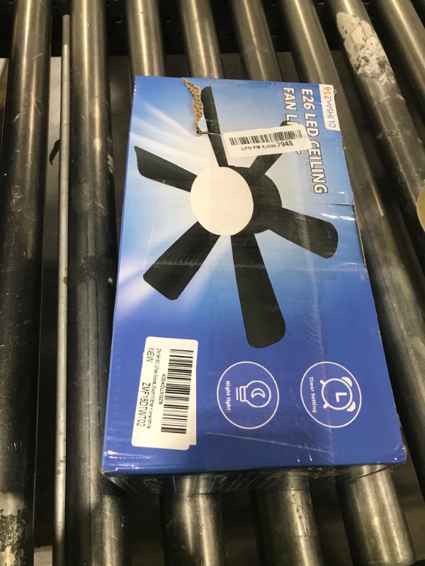 Photo 1 of ZMISHIBO 2 Pack 17.9 Inch Socket Fan Light with Remote, Dimmable 3 Colors 6 Speed 1100 Lumens Light Bulb Screw in Ceiling Fan with Lights, Light Socket Ceiling Fan for Bedroom -White