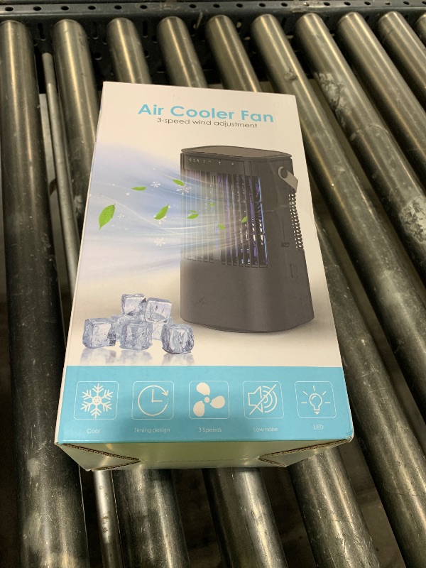 Photo 1 of Portable air conditioners, 4-in-1 Mini air conditioner Fan, Small air conditioner with 1000ml water tank, 3 Speeds, Adjustable wind direction, 7 Color Lights, Suitable for Offices, Bedrooms
