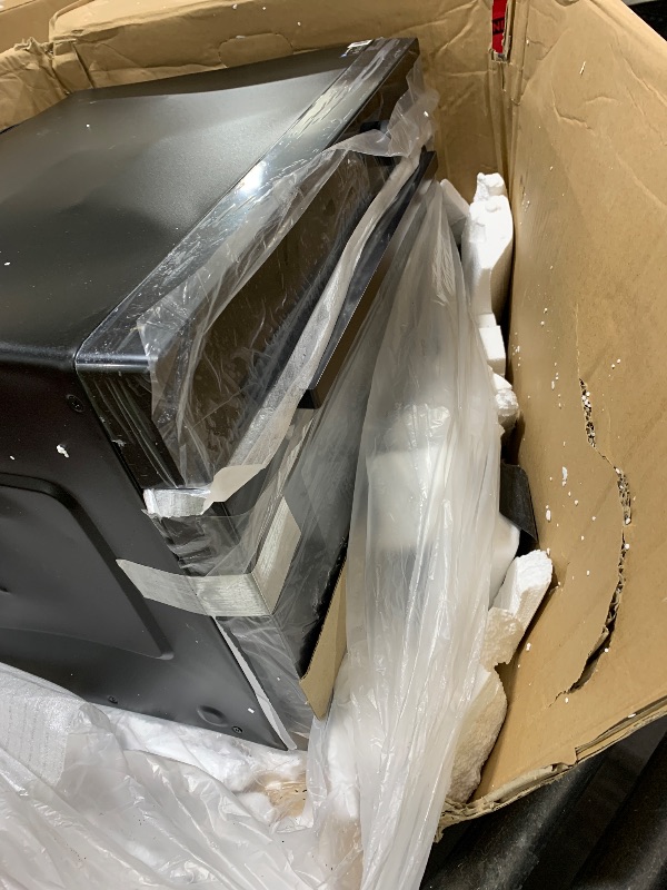 Photo 1 of SAMSUNG 1.2 cu. ft. Countertop Convection Microwave with Air Fry, Black Glass, MC12DB8700CKAA